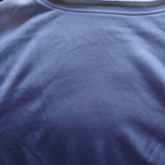 LL Bean ladies white turtleneck long sleeve cotton shirt, L - Picture 2 of 8